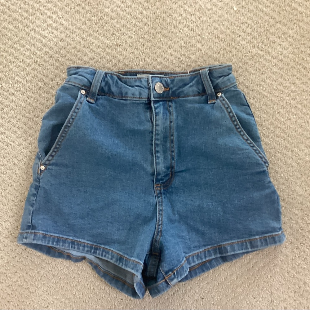 Cotton On Classic Mid-Rise Blue Denim Shorts